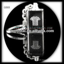laser etched crystal keychain and blank crystal G068